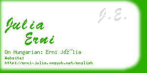 julia erni business card